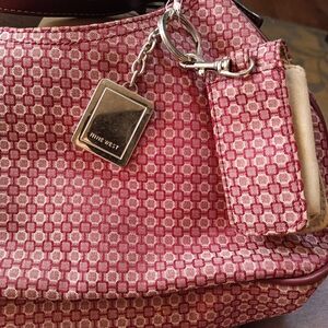 Nine West Pink Patterned Handbag